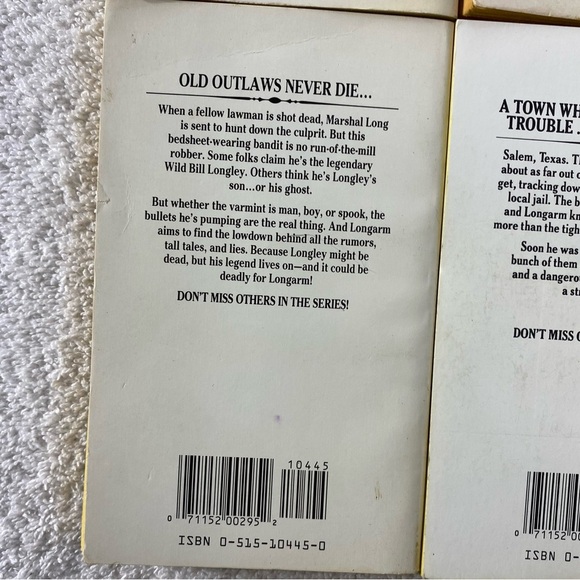 Vintage Longarm Action Western Romance Novel x4 - Picture 9 of 14